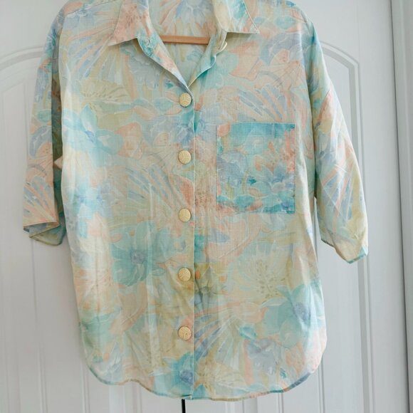 Vintage Button Down Blouse - Picture 3 of 3